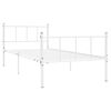 vidaXL Bettgestell Wei&szlig; Metall 90&times;200 cm