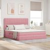 vidaXL Aufbewahrungsbett mit Matratze Rosa 160 x 200 cm Samt