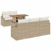 vidaXL Gartensofa-set 6 stk. Beige 100 x 55 x 73 cm