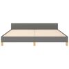 vidaXL Bettgestell ohne Matratze Dunkelgrau 180x200 cm Stoff
