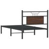 vidaXL Bettgestell ohne Matratze Braun Eiche 80x200 cm Holzwerkstoff