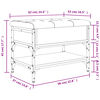 vidaXL Schuhbank R&auml;uchereiche 62x42x45 cm Holzwerkstoff