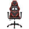 vidaXL Gaming-Stuhl Schwarz und Rot Kunstleder