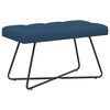 vidaXL Bank mit Knopfheftung Blau 80 x 40 x 46 cm Stoff