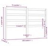 vidaXL Kopfteil Wei&szlig; 156x4x100 cm Massivholz Kiefer