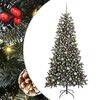 vidaXL K&uuml;nstlicher Weihnachtsbaum Gr&uuml;n 240 cm PVC, Plastik und Stahl