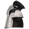 vidaXL Mittelalterlicher Ritterhelm Antik Replik LARP Silbern Stahl