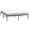 vidaXL Bettgestell Metall Schwarz 160x200 cm