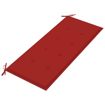 vidaXL Gartenbank-Auflage Rot 120x50x3 cm