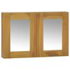 vidaXL Spiegelschrank 60x10x40 cm Massivholz Teak