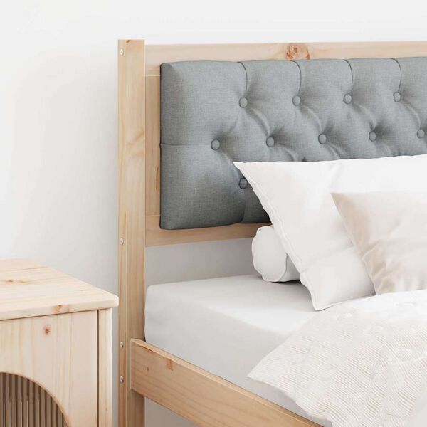 vidaXL Kopfteil Sonstiges Braun und hellgrau 90 cm Massivholz Kiefer