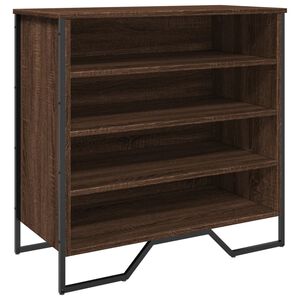 vidaXL Schuhregal Braun Eichen-Optik 80x38x78 cm Holzwerkstoff