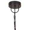 vidaXL H&auml;ngelampe Vintage Industriestil 25 W Schwarz Rund 41 cm E27
