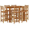 vidaXL 7-tlg. Gartenbar-Set Massivholz Akazie