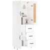 vidaXL Highboard Wei&szlig; 69,5x34x180 cm Holzwerkstoff