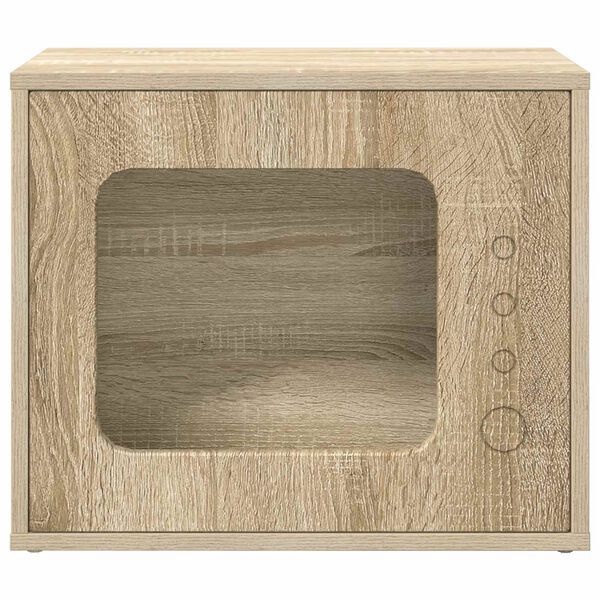 vidaXL Katzenhaus Sonoma 51 x 30 x 42,5 cm Holzwerkstoff