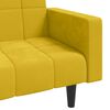 vidaXL Schlafsofa 2-Sitzer mit 2 Kissen Gelb Samt