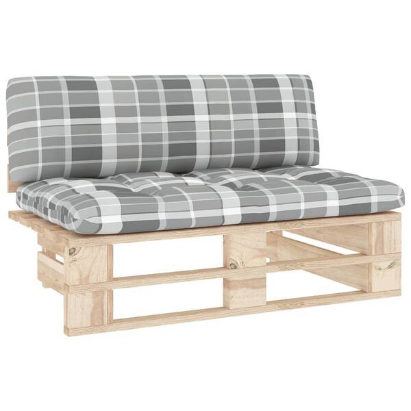 vidaXL Outdoor-Mittelsofa Paletten Impr&auml;gniertes Kiefernholz