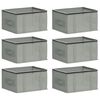vidaXL Aufbewahrungsbox mit transparentem Oberfenster 6 stk. 33,6 L