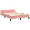vidaXL Bettgestell ohne Matratze Rosa 120x190 cm Samt
