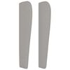 vidaXL Kopfteil mit Ohren Hellgrau 83x23x118/128 cm Stoff