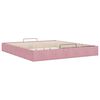 vidaXL Ottoman-Bett ohne Matratze Rosa 180x200 cm Samt