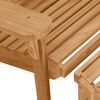 vidaXL Adirondack-Stuhl 2 pcs Braun 137 x 77 x 95 cm Massivholz Teak