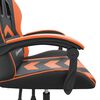 vidaXL Gaming-Stuhl Schwarz und Orange Kunstleder