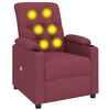 vidaXL Massagesessel Weinrot Stoff