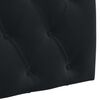 vidaXL H&auml;ngevorderseite Wandmontiert Schwarz 170 x 55 x 7 cm Samt
