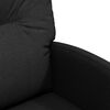 vidaXL Esszimmerst&uuml;hle mit Rollen 2 pcs Schwarz 57 x 67 x 95 cm Stoff
