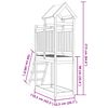 vidaXL Spielturm Braun 52,5 x 110,5 x 215 cm Massives Douglasienholz