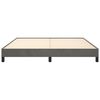 vidaXL Bettgestell ohne Matratze Dunkelgrau 160x200 cm Samt
