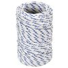 vidaXL Bootsseil Wei&szlig; 2 mm 25 m Polypropylen
