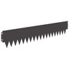vidaXL Raseneinfassung 20 pcs 103 x 20 cm Metall Schwarz