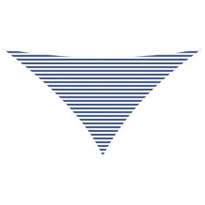 vidaXL Sonnensegel Blau und Wei&szlig; 7 x 5 x 5 m 100 % Polyester Oxford