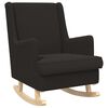 vidaXL Schaukelstuhl Schwarz 62 x 80 x 85 cm Boucl&eacute;