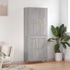 vidaXL Highboard Grau Sonoma 69,5x34x180 cm Holzwerkstoff