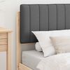 vidaXL Bettgestell mit gepolstertem Kopfteil Dunkelgrau 90 x 190 cm