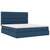 vidaXL Aufbewahrungsbett mit Matratze Blau 180 x 200 cm Polyester