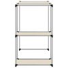 vidaXL Waschmaschinenregal Creme 87x55x90,5 cm Eisen