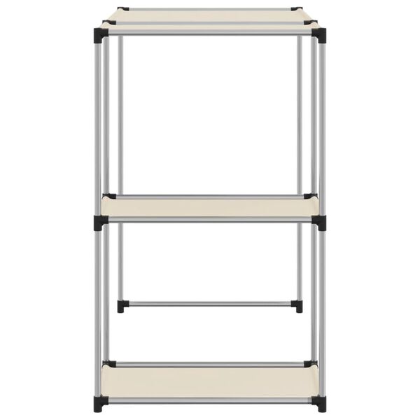 vidaXL Waschmaschinenregal Creme 87x55x90,5 cm Eisen