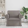 vidaXL Sofa Taupe Gesamtabmessungen: 95 x 82 x 80 cm (B x T x H) Samt