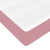 vidaXL Bettgestell mit Matratze mit Matratze 2 pcs Rosa Samt