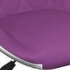 vidaXL Esszimmerst&uuml;hle 2 Stk. Drehbar Lila und Wei&szlig; Kunstleder
