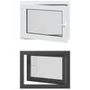 vidaXL Kellerfenster RISOR 80 x 70 cm PVC und Glas Anthrazit