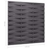 vidaXL Zaunelement WPC 170x180 cm Grau