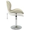 vidaXL Barhocker Creme Samt