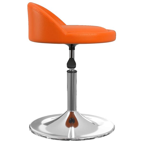 vidaXL Esszimmerstuhl Drehbar Orange Kunstleder