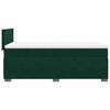 vidaXL Boxspringbett mit Matratze Dunkelgr&uuml;n 90x200 cm Samt